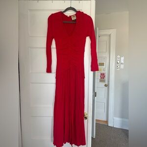 Farm Rio ruched maxi dress